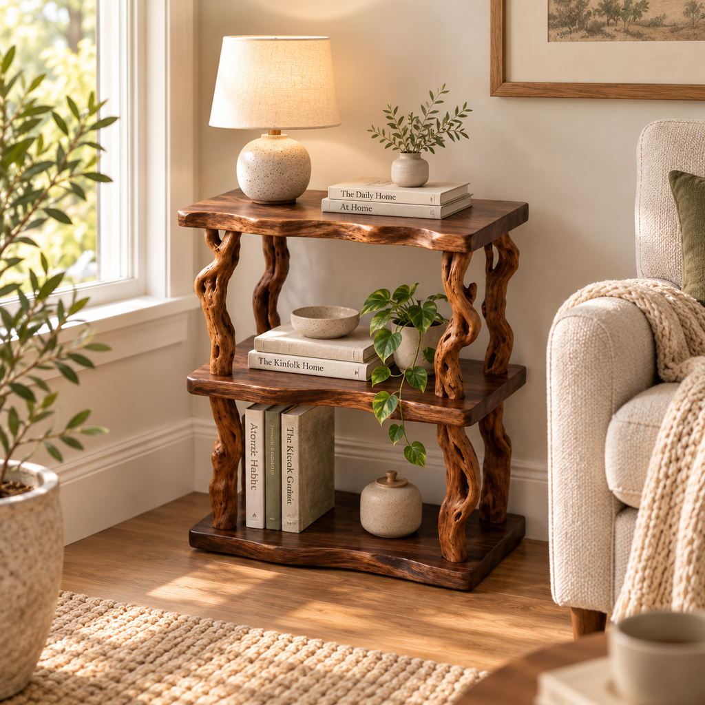 16-Inch Driftwood Branch Nightstand