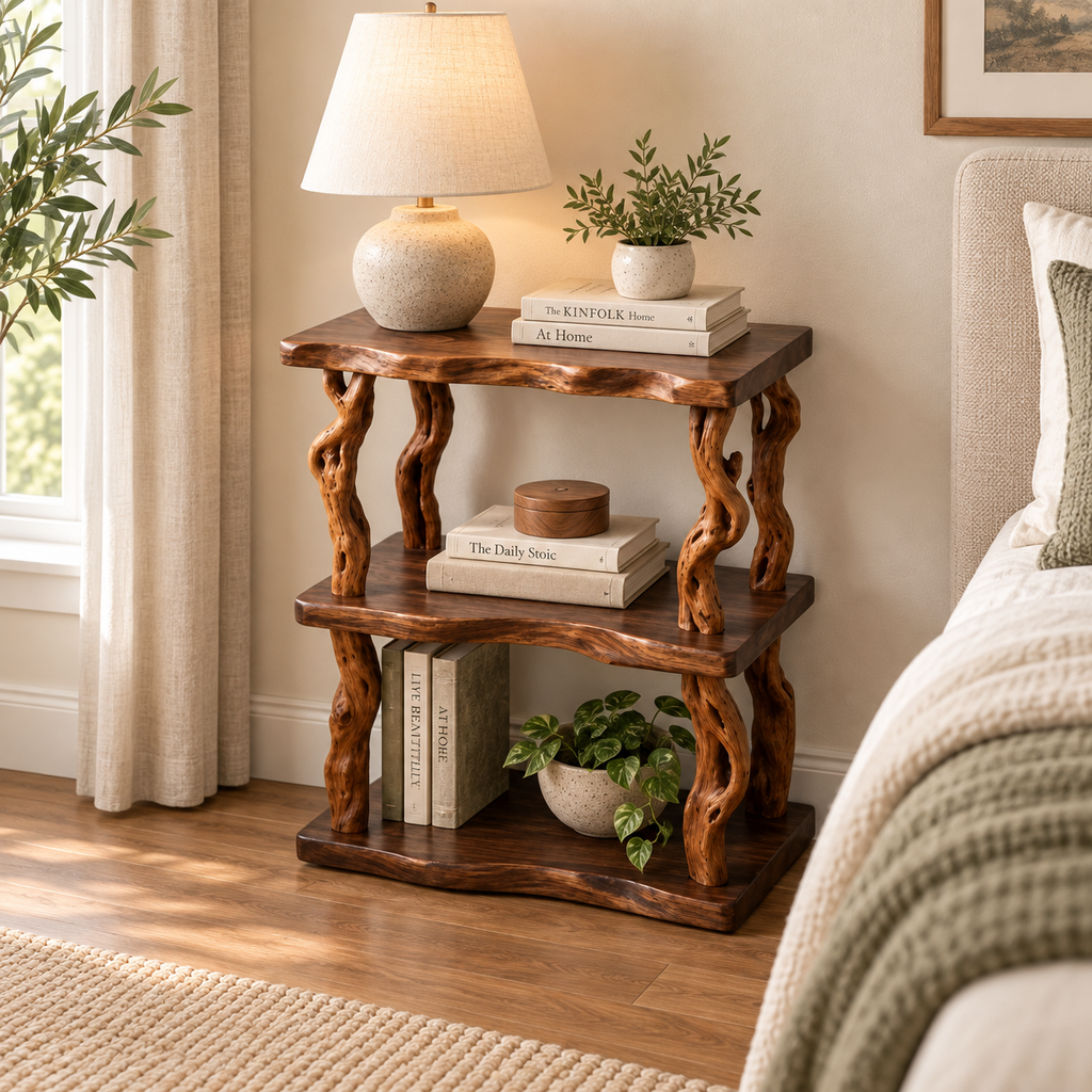 16-Inch Driftwood Branch Nightstand