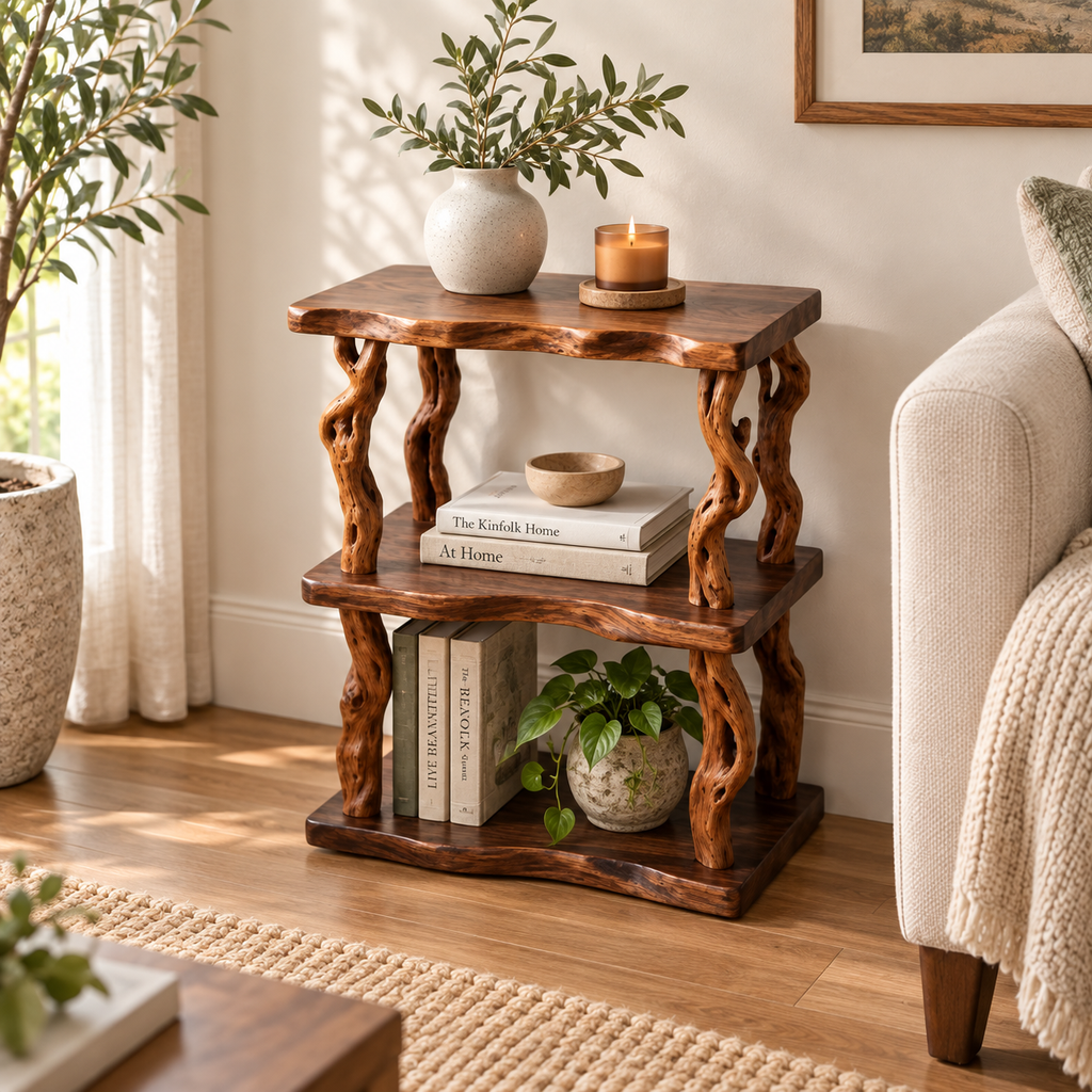 16-Inch Driftwood Branch Nightstand