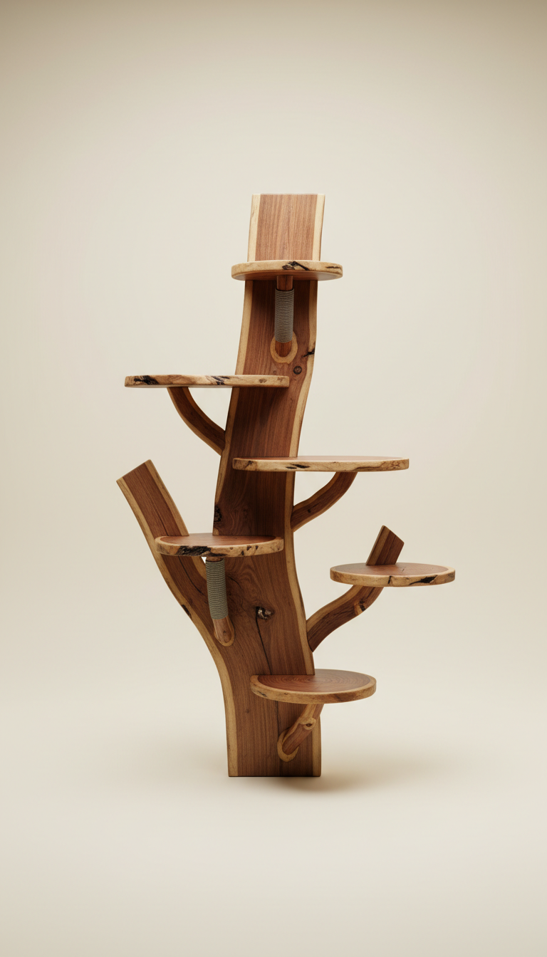 Custom Cat Climbing Tree Shelf System
